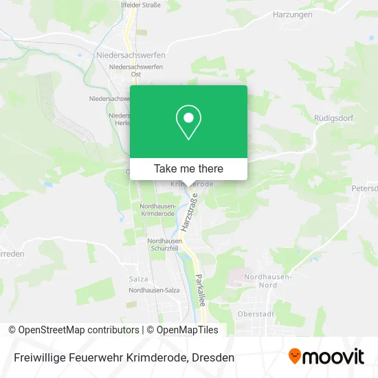 Карта Freiwillige Feuerwehr Krimderode