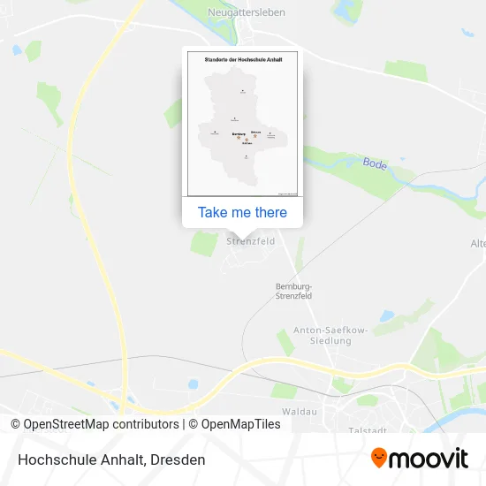 Карта Hochschule Anhalt