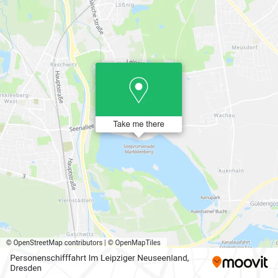 Карта Personenschifffahrt Im Leipziger Neuseenland