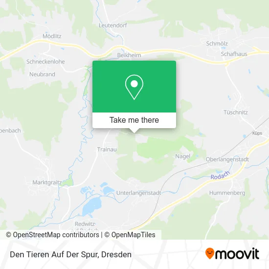 Карта Den Tieren Auf Der Spur
