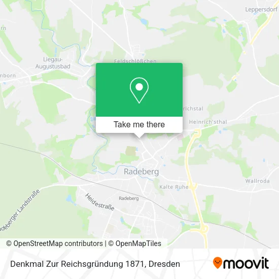 Карта Denkmal Zur Reichsgründung 1871