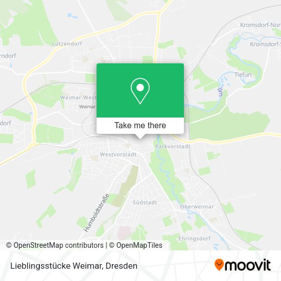 Карта Lieblingsstücke Weimar