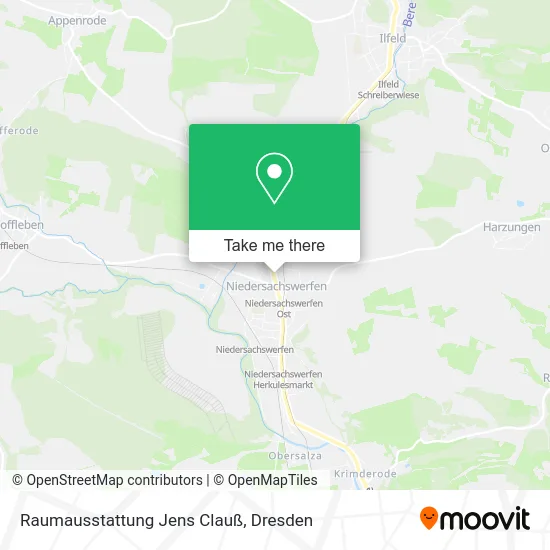 Карта Raumausstattung Jens Clauß