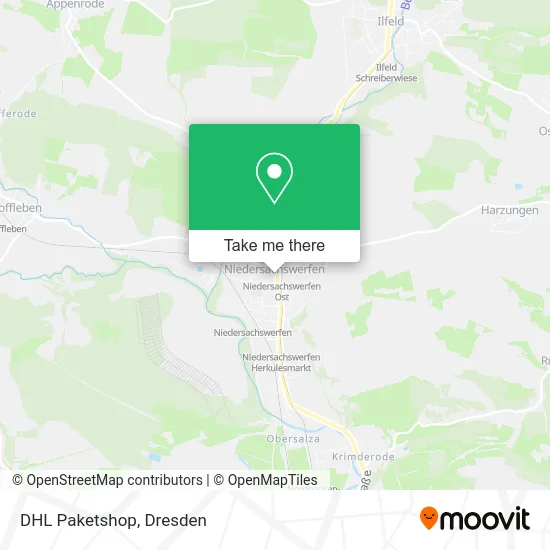Карта DHL Paketshop