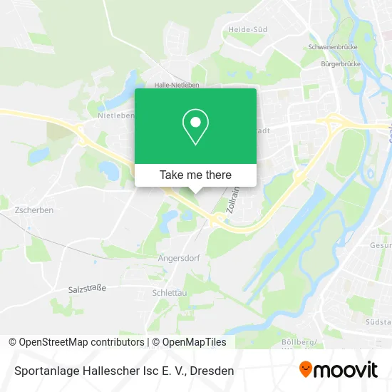Карта Sportanlage Hallescher Isc E. V.
