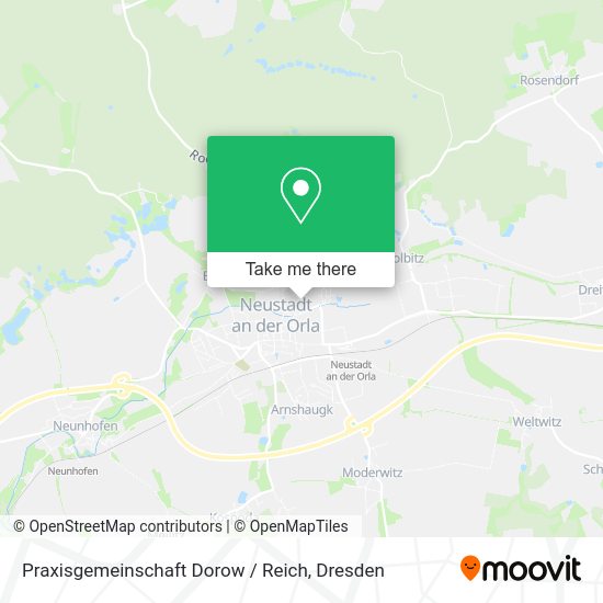 Карта Praxisgemeinschaft Dorow / Reich
