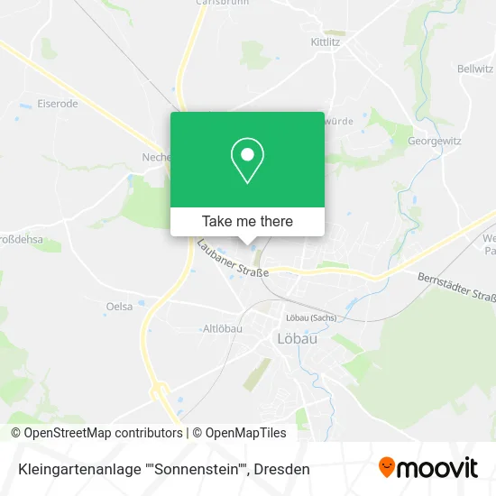 Kleingartenanlage ""Sonnenstein"" map