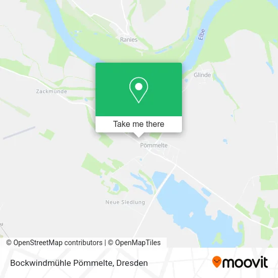 Карта Bockwindmühle Pömmelte