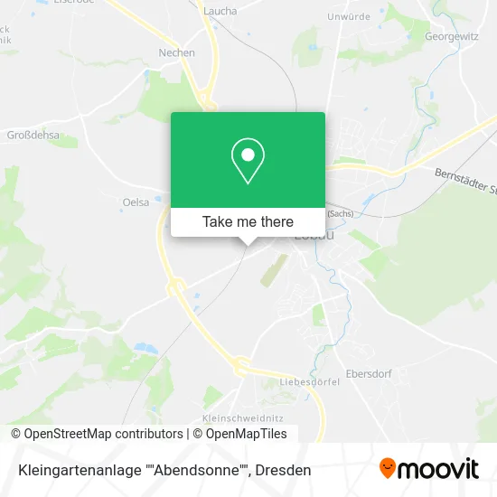 Карта Kleingartenanlage ""Abendsonne""