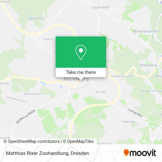 Карта Matthias Rixer Zoohandlung