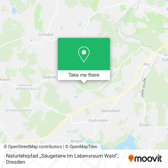 Карта Naturlehrpfad „Säugetiere Im Lebensraum Wald“