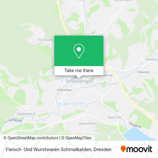 Карта Fleisch- Und Wurstwaren Schmalkalden