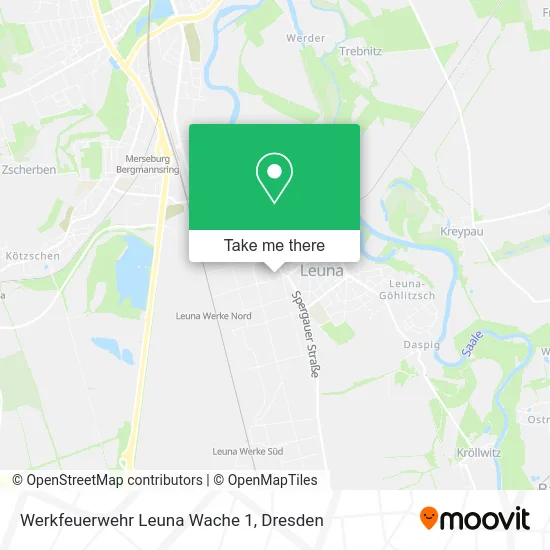 Werkfeuerwehr Leuna Wache 1 map