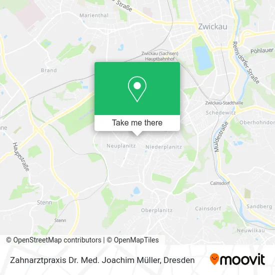 Карта Zahnarztpraxis Dr. Med. Joachim Müller