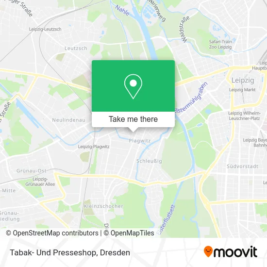 Карта Tabak- Und Presseshop