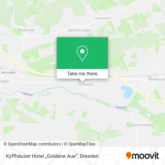 Карта Kyffhäuser Hotel „Goldene Aue“