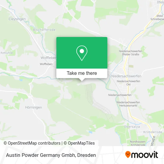 Карта Austin Powder Germany Gmbh