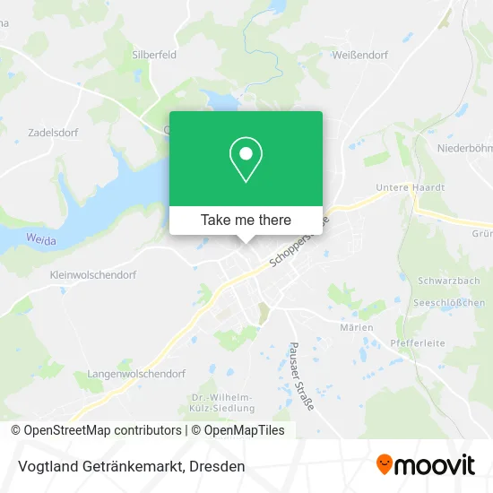 Vogtland Getränkemarkt map