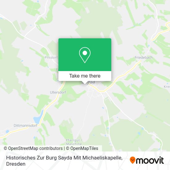 Карта Historisches Zur Burg Sayda Mit Michaeliskapelle