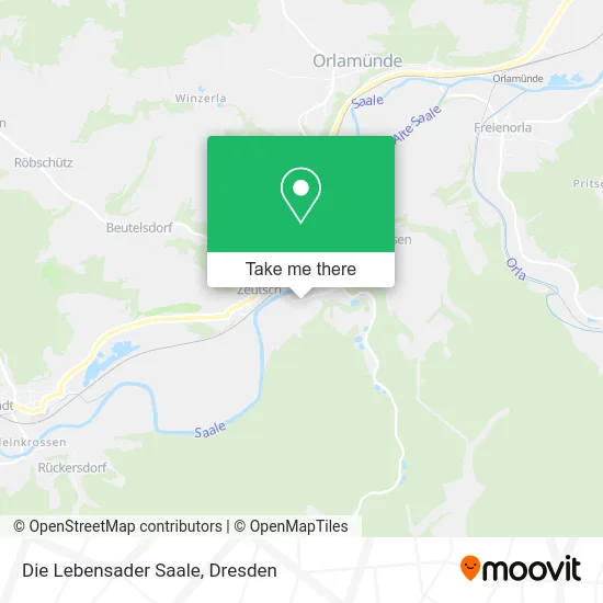 Карта Die Lebensader Saale