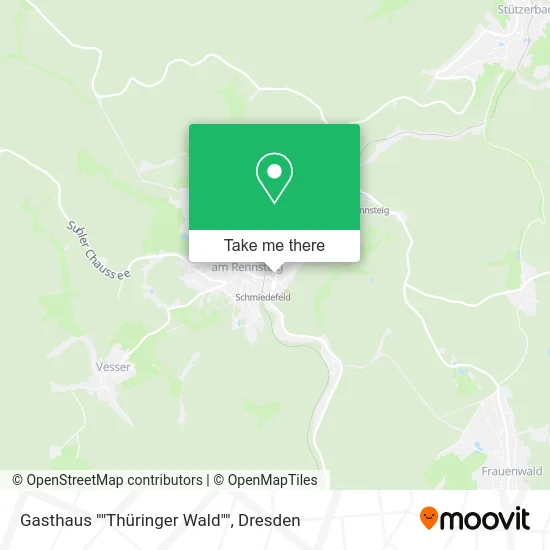 Карта Gasthaus ""Thüringer Wald""