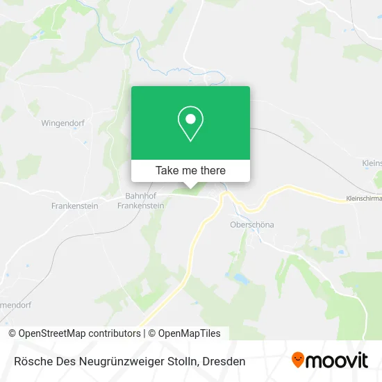 Карта Rösche Des Neugrünzweiger Stolln