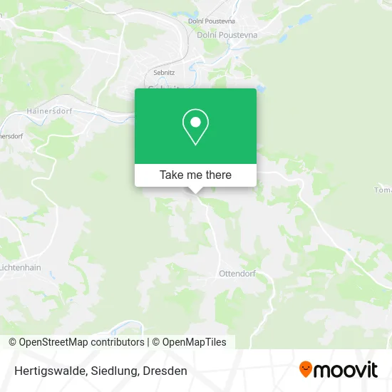 Карта Hertigswalde, Siedlung