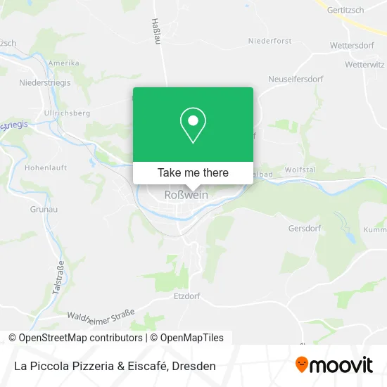 Карта La Piccola Pizzeria & Eiscafé