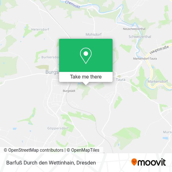 Карта Barfuß Durch den Wettinhain
