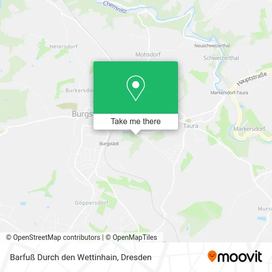 Barfuß Durch den Wettinhain map