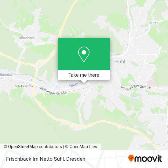 Карта Frischback Im Netto Suhl