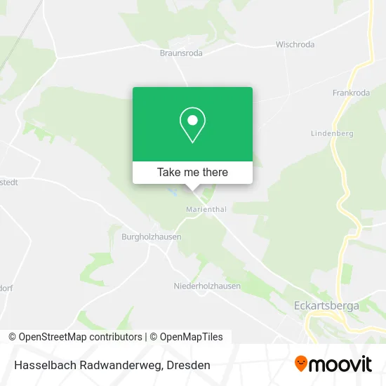 Карта Hasselbach Radwanderweg