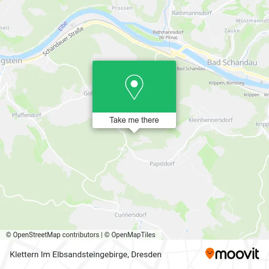 Карта Klettern Im Elbsandsteingebirge