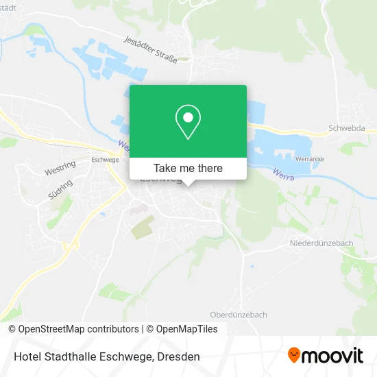 Hotel Stadthalle Eschwege map
