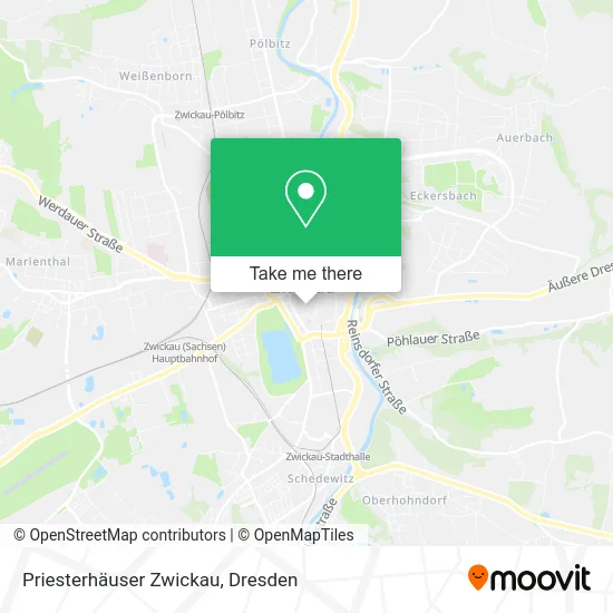 Карта Priesterhäuser Zwickau