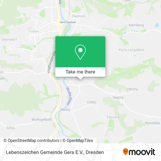 Карта Lebenszeichen Gemeinde Gera E.V.