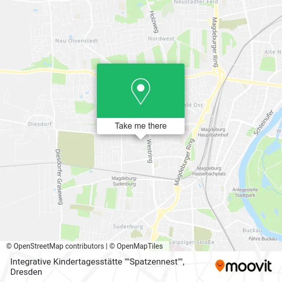 Карта Integrative Kindertagesstätte ""Spatzennest""