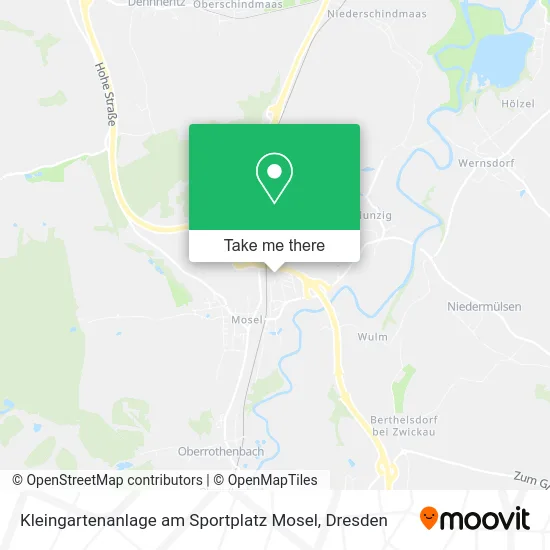 Карта Kleingartenanlage am Sportplatz Mosel