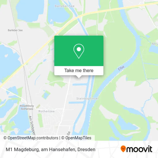 Карта M1 Magdeburg, am Hansehafen