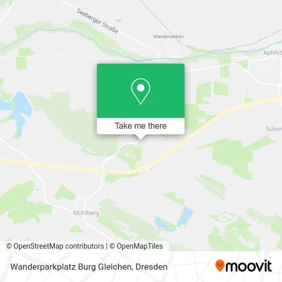 Карта Wanderparkplatz Burg Gleichen