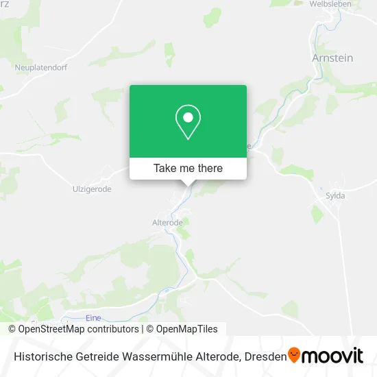 Карта Historische Getreide Wassermühle Alterode