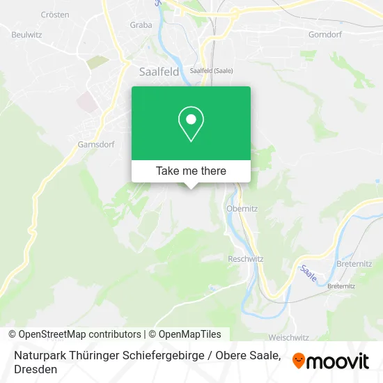 Карта Naturpark Thüringer Schiefergebirge / Obere Saale