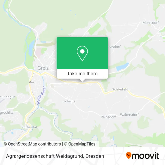 Agrargenossenschaft Weidagrund map