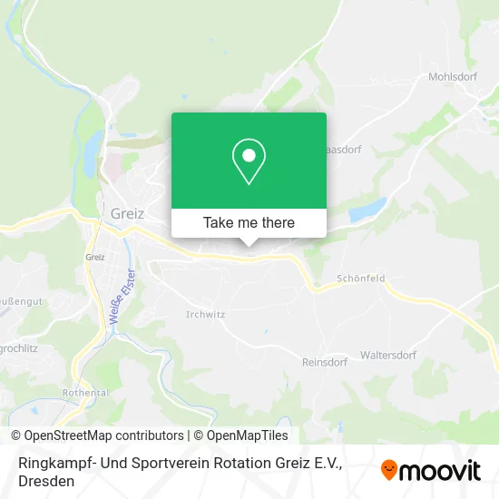 Карта Ringkampf- Und Sportverein Rotation Greiz E.V.