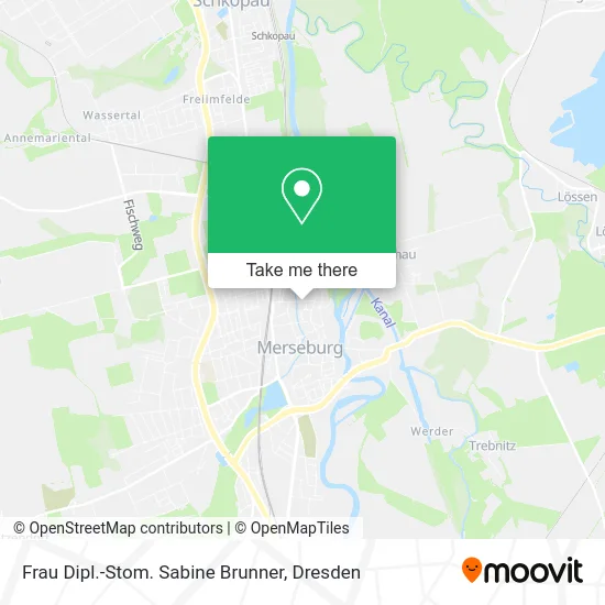 Карта Frau Dipl.-Stom. Sabine Brunner