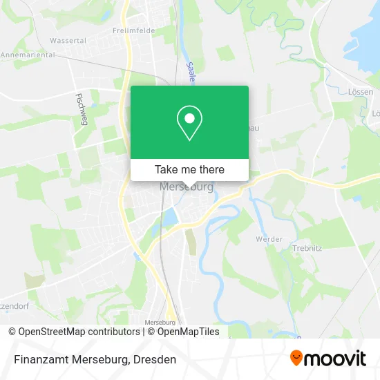 Карта Finanzamt Merseburg