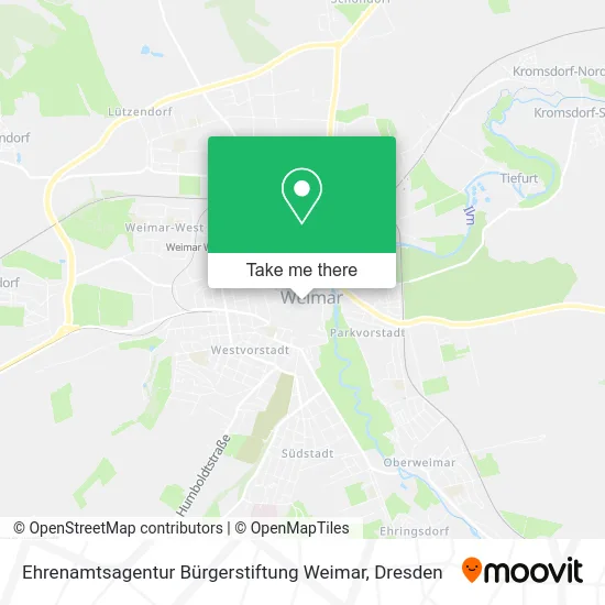 Карта Ehrenamtsagentur Bürgerstiftung Weimar