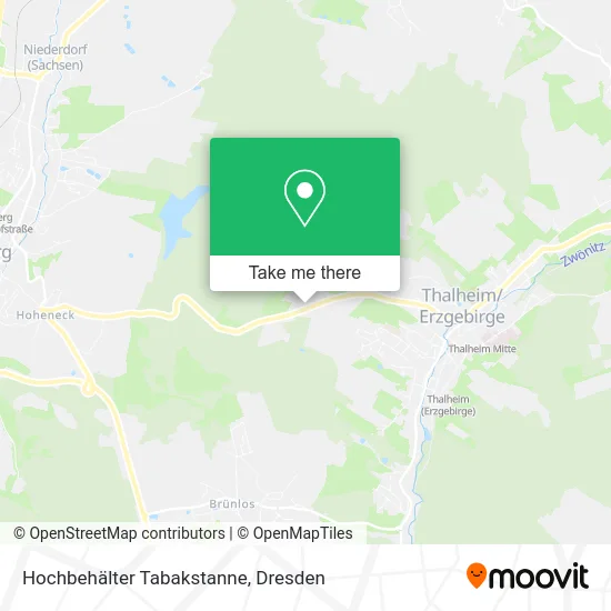 Карта Hochbehälter Tabakstanne