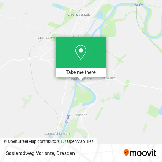 Карта Saaleradweg Variante