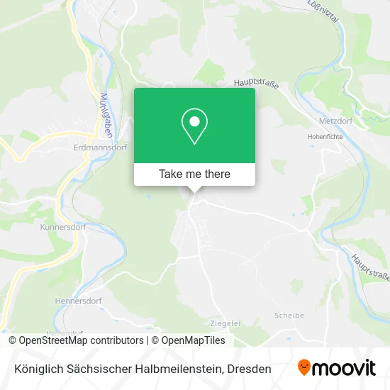 Карта Königlich Sächsischer Halbmeilenstein